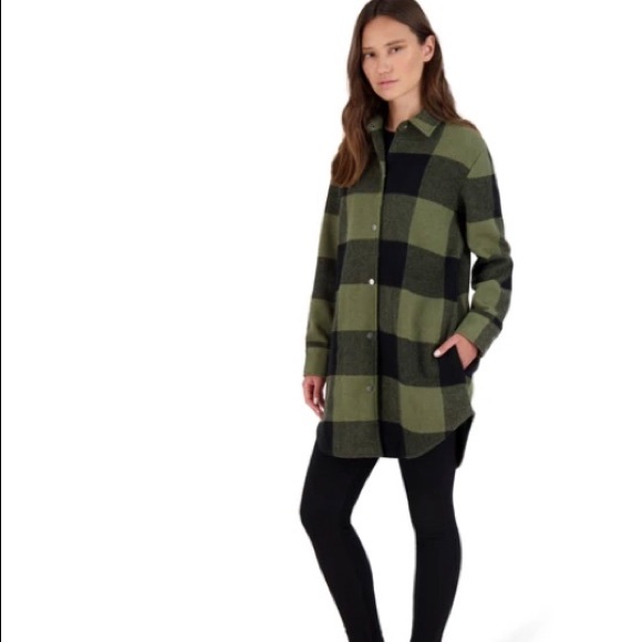 Steve Madden Eldridge Plaid Coat 